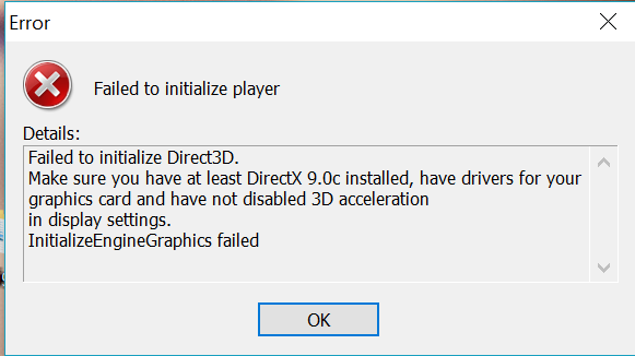 Failed to get token from remote. Failed to initialize. Ошибка DIRECTX 11 при запуске игр. Error direct3d. Ошибка директ 3д.