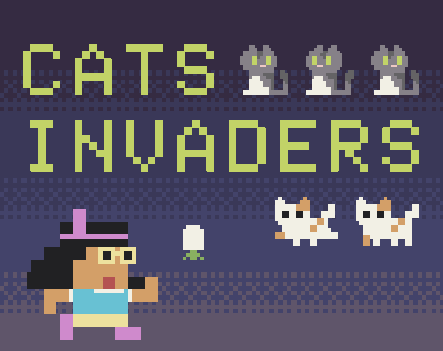 Cats Invaders by Giulia Fanzaghi