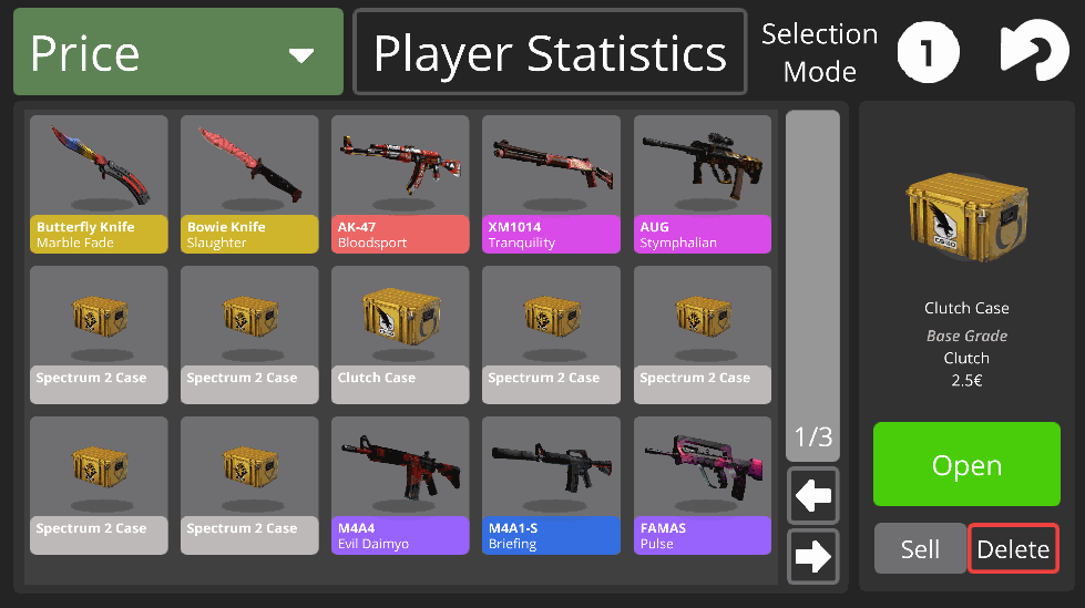 Case Opening Simulator
