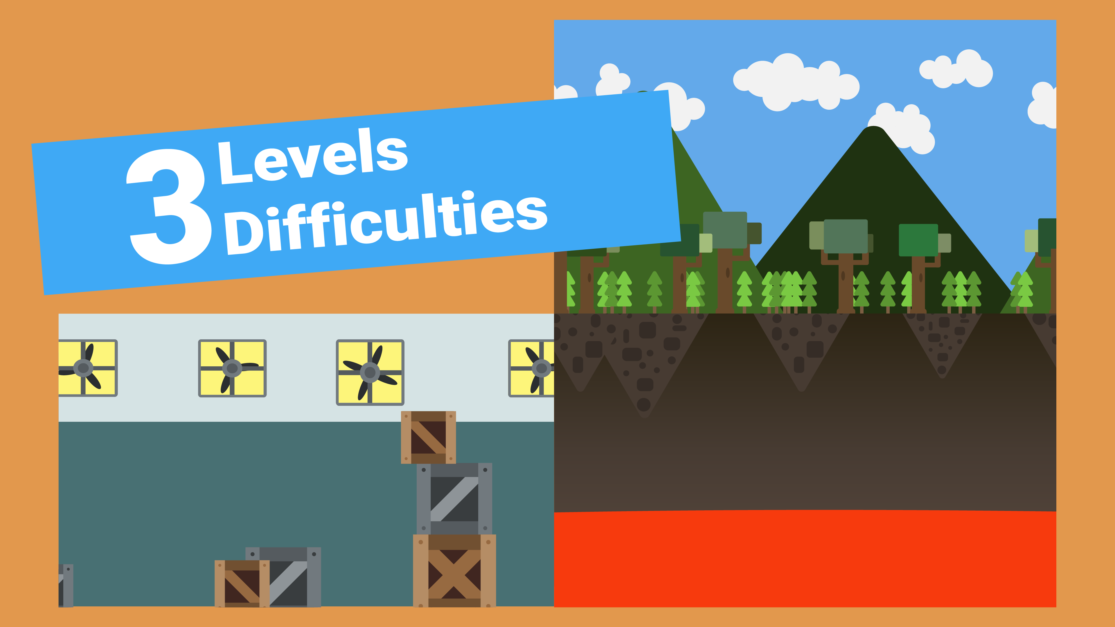 THREE levels, THREE difficulties! 