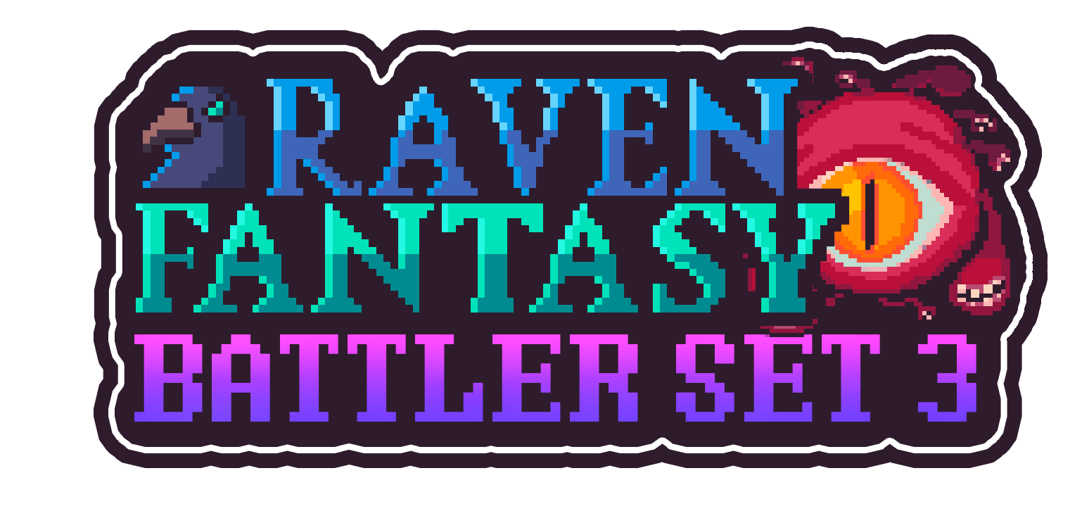 Raven Fantasy - 2D PixelArt Tileset and Sprites - Battler Set 3