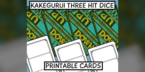 Cover image for Printable Three Hit Dice Cards - Kakegurui