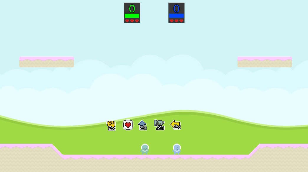 Fig 4 - New powerup sprites and indicator system