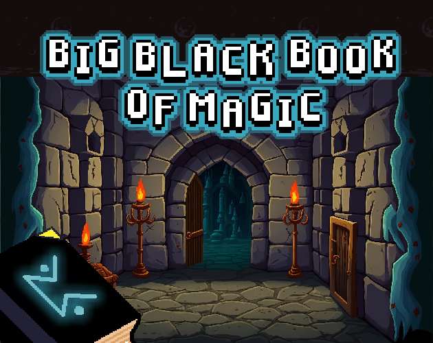 Big Black Book of Magic by guladam, Luan Conzett for Godot Wild Jam 57
