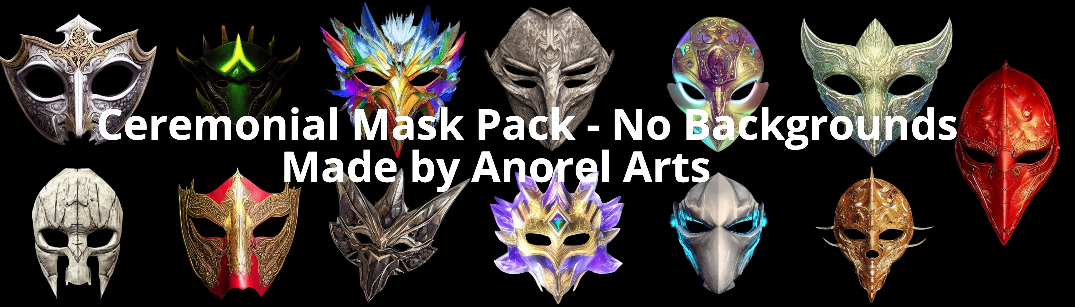 Ceremonial Masks Pack - No Backgrounds