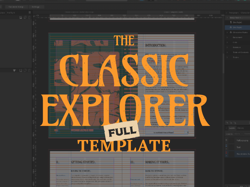 Teaser of the full Classic Explorer template