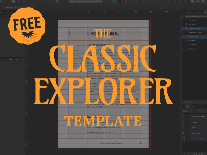 Classic Explorer Starter Template