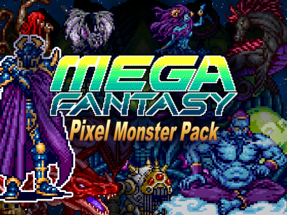MEGA Fantasy Pixel Monster Pack by Marumugi4510