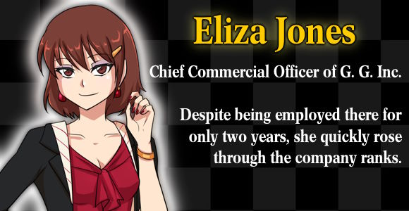 A description of the character Eliza Jones.