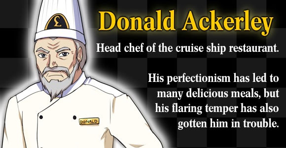 A description of the character Donald Ackerley.