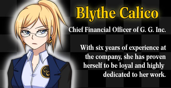 A description of the character Blythe Calico.