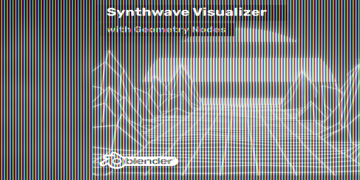 Cover image for Into the Synthwave: Blender Geometry Nodes Landscape