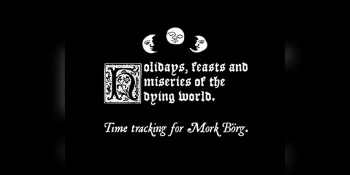 Cover image for Holidays, feasts and miseries of the dying world.
