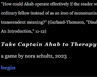 Take Captain Ahab to Therapy