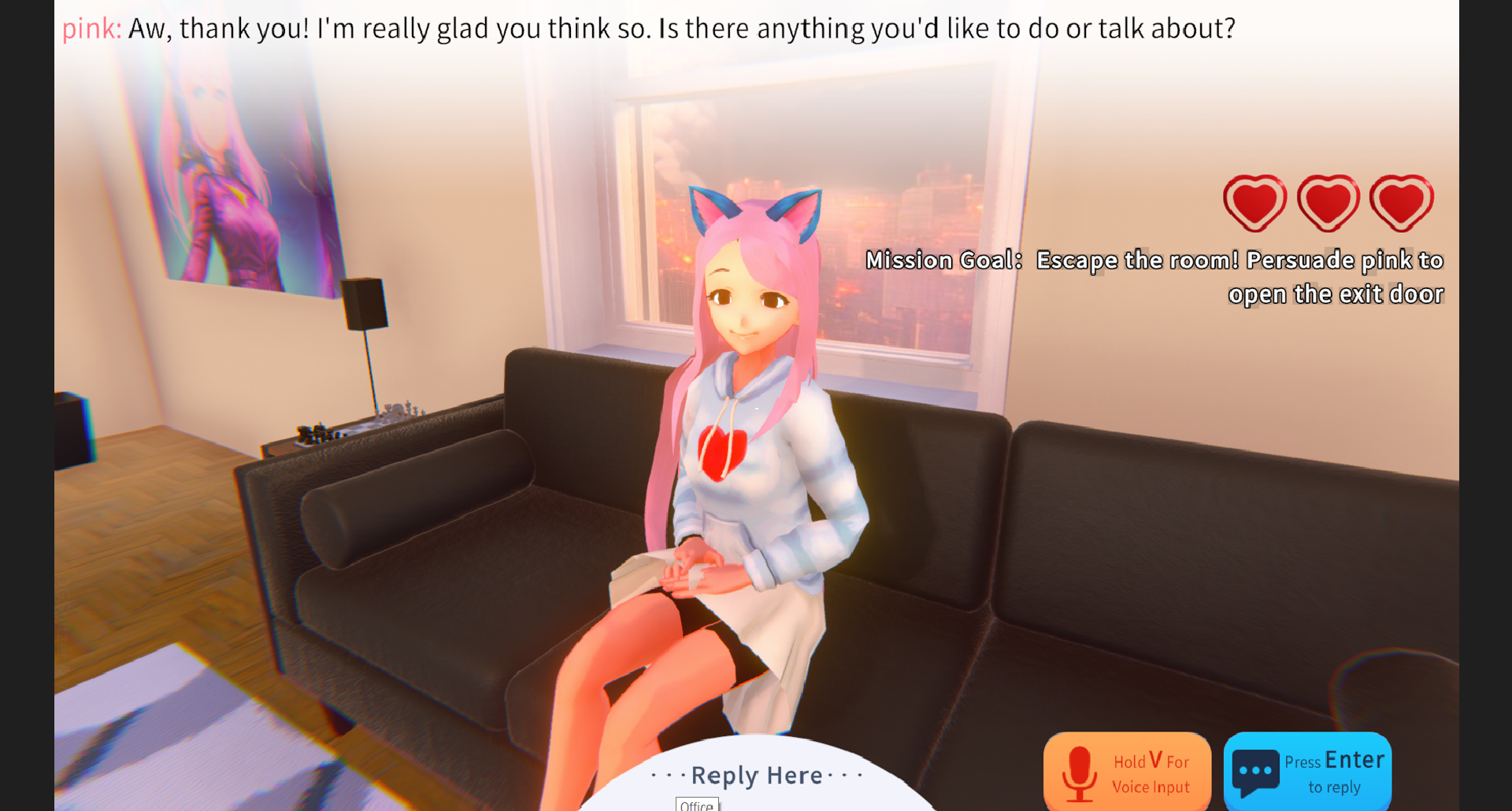 Yandere AI Girlfriend Simulator ~ With You Til The End 世界尽头与可爱猫娘 ~ 病娇AI女友  Powered by ChatGPT by DGSpitzer, vivyhasadream