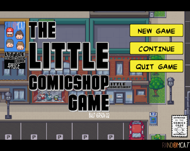 Sample Comics Game Little Comic Shop Game by randomcat games