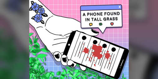 Cover image for a phone found in tall grass