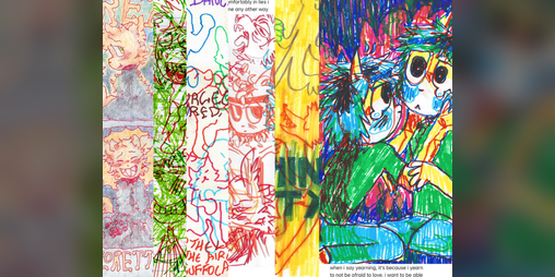 Cover image for Aimless Musings in Economy Class - 28 pg sketchbook zine