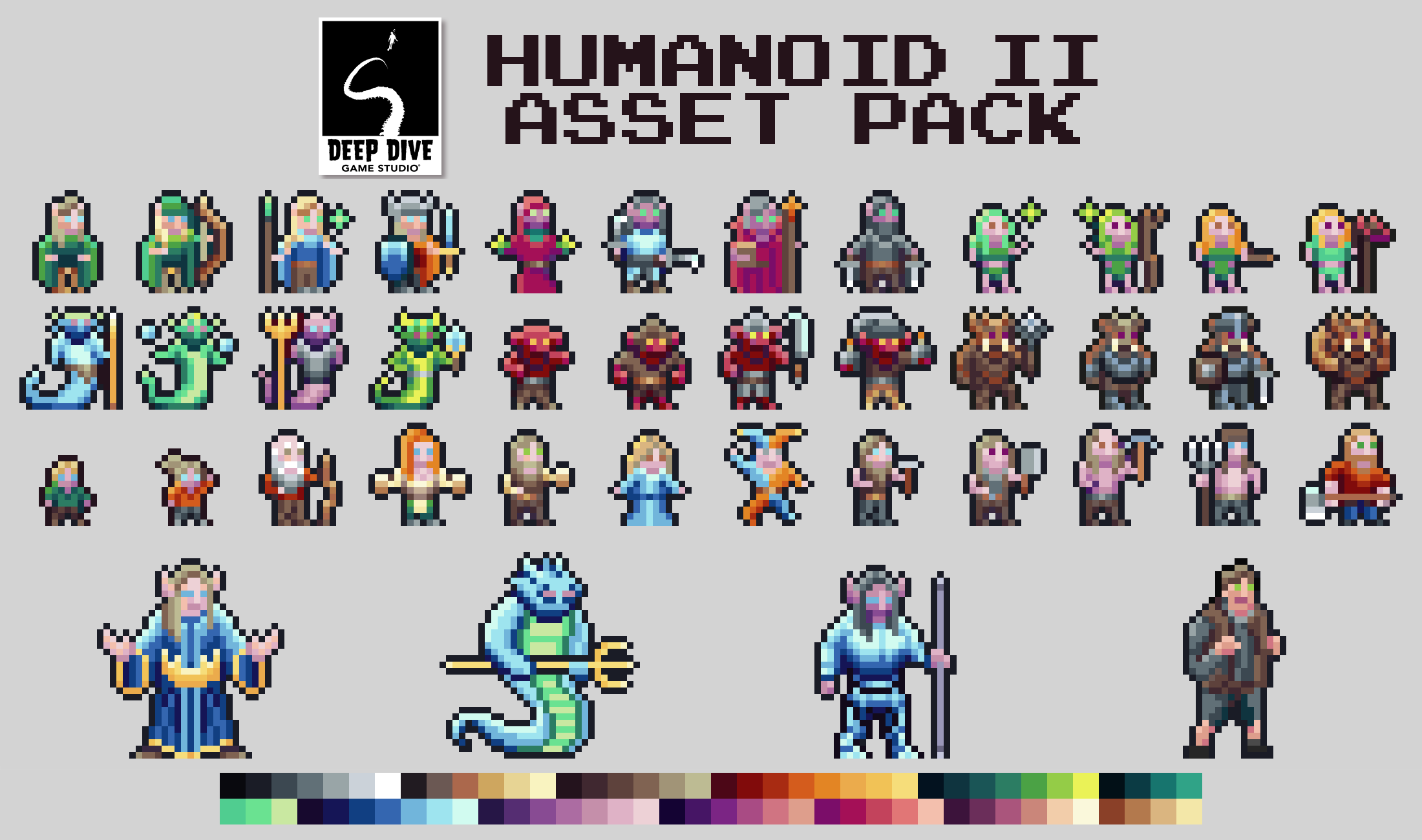 Humanoid II Asset Pack [16x16], [32x32]