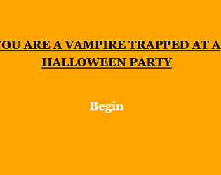 Vampire Trapped at a Halloween Party
