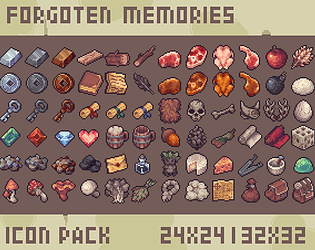 BaconBoyXIII - Pixel Art - Icons and Objects 32x32