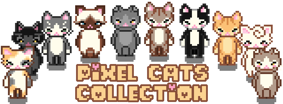 Animated Pixel Cats - Game Asset Pack