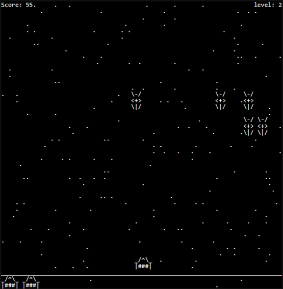 ASCII Invaders by Alexsander Gutierrez Gonçalves for ASCII Game Jam ...