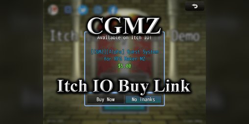 Cover image for [CGMZ] Itch IO Buy Link for RPG Maker MZ