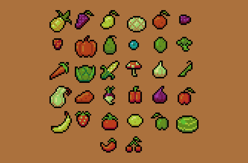 Free 16x16 Food (30+ items) by Crumpaloo