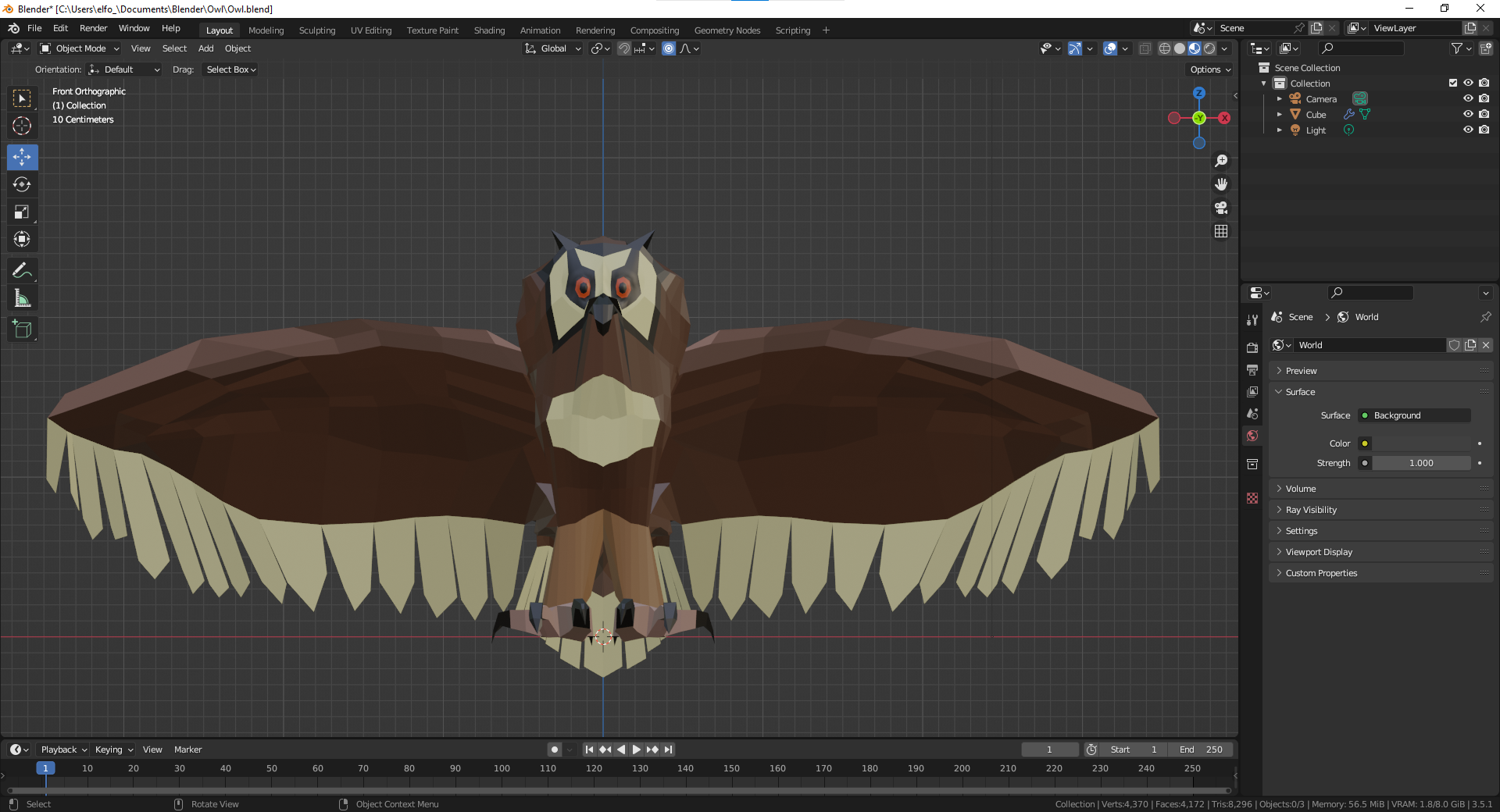 Lowpoly Owl
