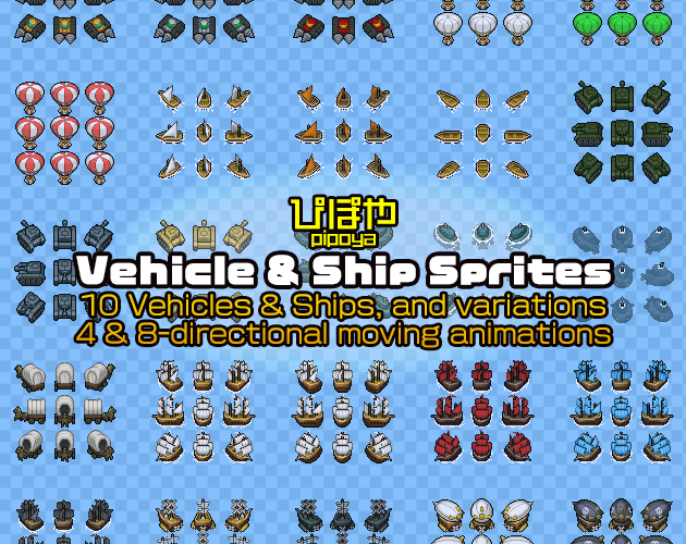 Vehicle & Ship Sprites