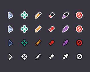 Color Pixels Cursor Collection - Custom Cursor