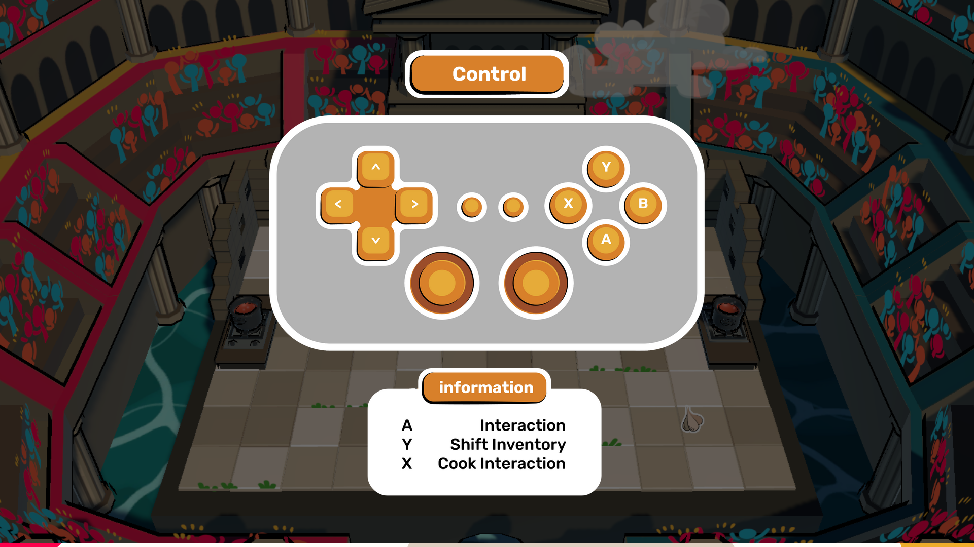 Controls (gamepad, only player 2)