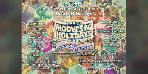 Cover image for Hooves N' Holidays: Sun, Sea And Salt Art Pack