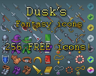 Fantasy medieval game assets Royalty Free Vector Image