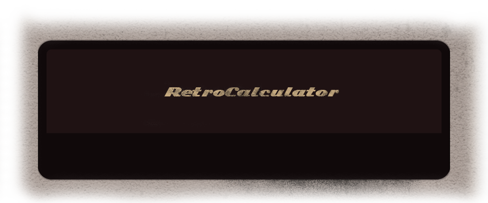 RetroCalculator