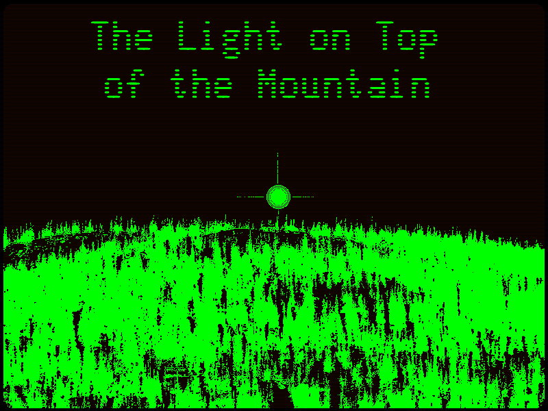 Cover image for The Light on Top of the Mountain (Jam Game)
