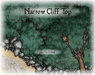 8x11 Battlemap - Narrow Cliff Top  