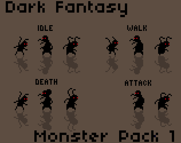 Dark Fantasy Monster Pack 1