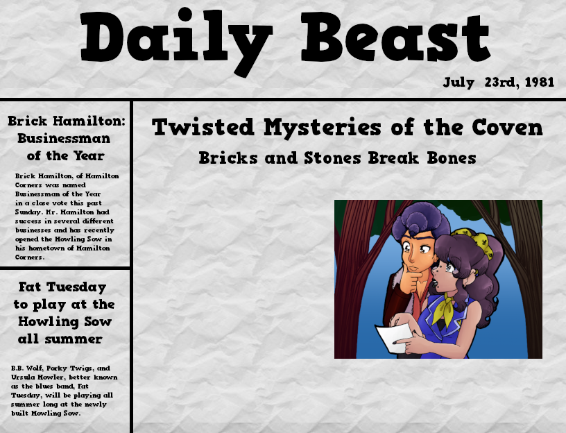 Cover image for Twisted Mysteries: Bricks and Stone Break Bones