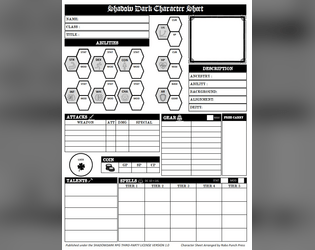 ShadowDark Character Sheet  