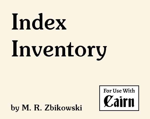 Cover image for Index Inventory