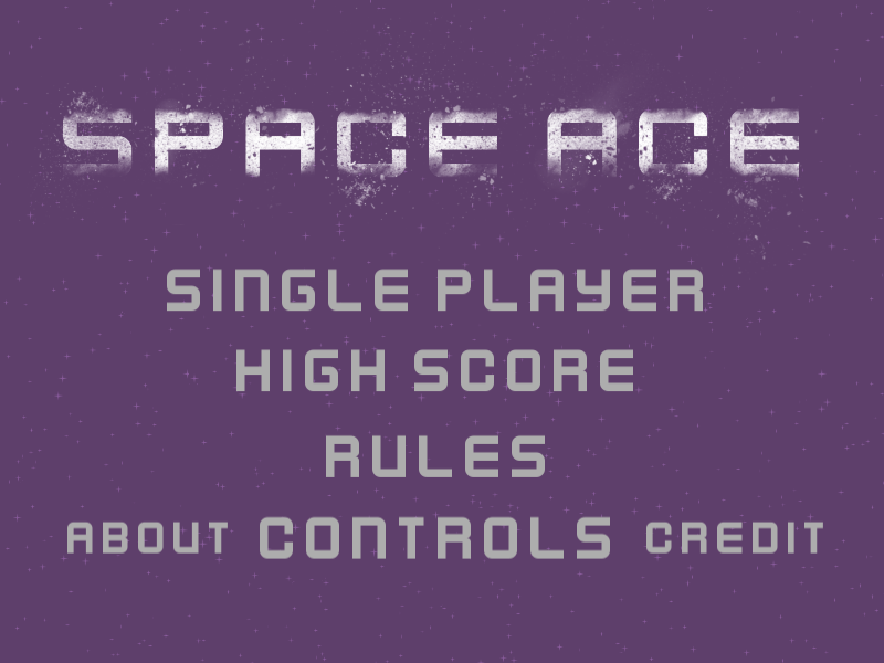 Space Ace Title Screen