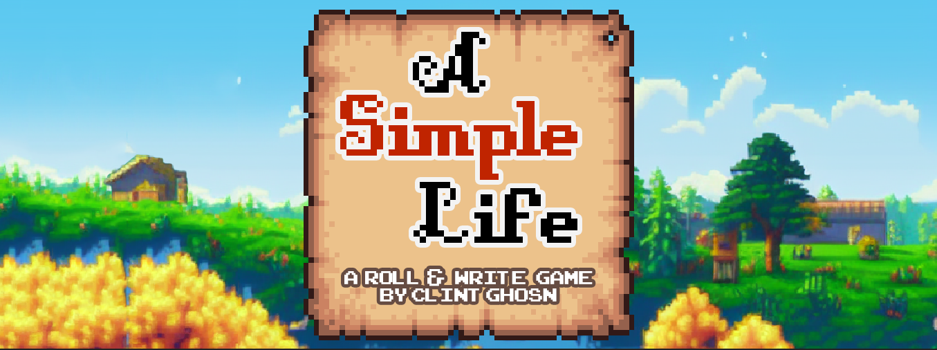 A Simple Life - Roll & Write Game