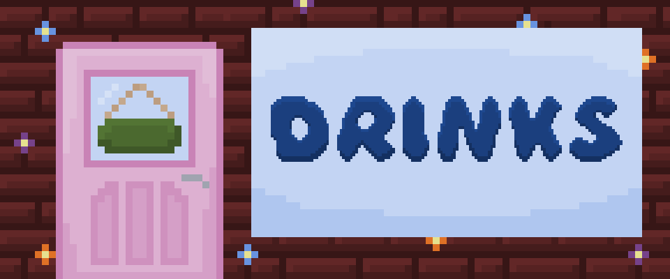 Pixel Art Modern Drinks Icon Pack 32x32 - Blissy (30 Icons)