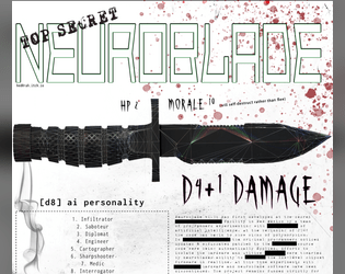 NeuroBlade - AI knife weapon for CY_BORG  