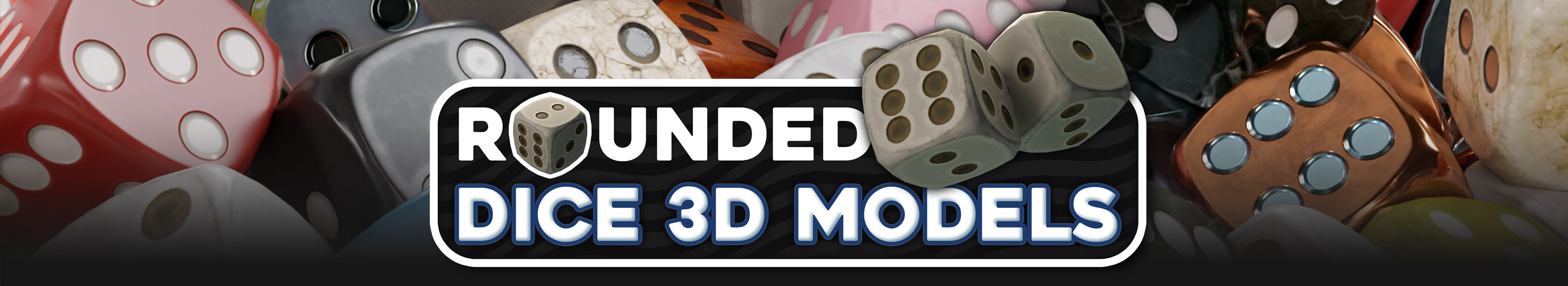 Rounded Dice 3D Models