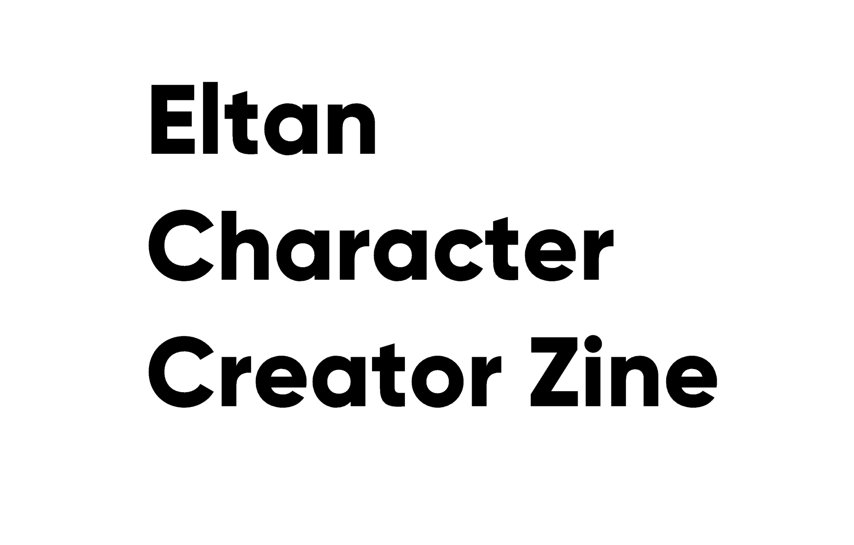 Cover image for Eltan Character Creator Zine