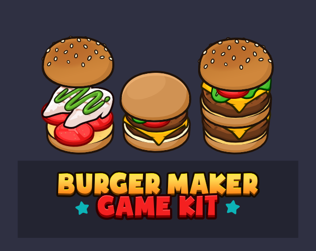 Burger maker game kit by Robert Brooks