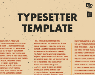 Typesetter Template   - A semi-automated template for experimenting and finding the perfect type size and leading. 